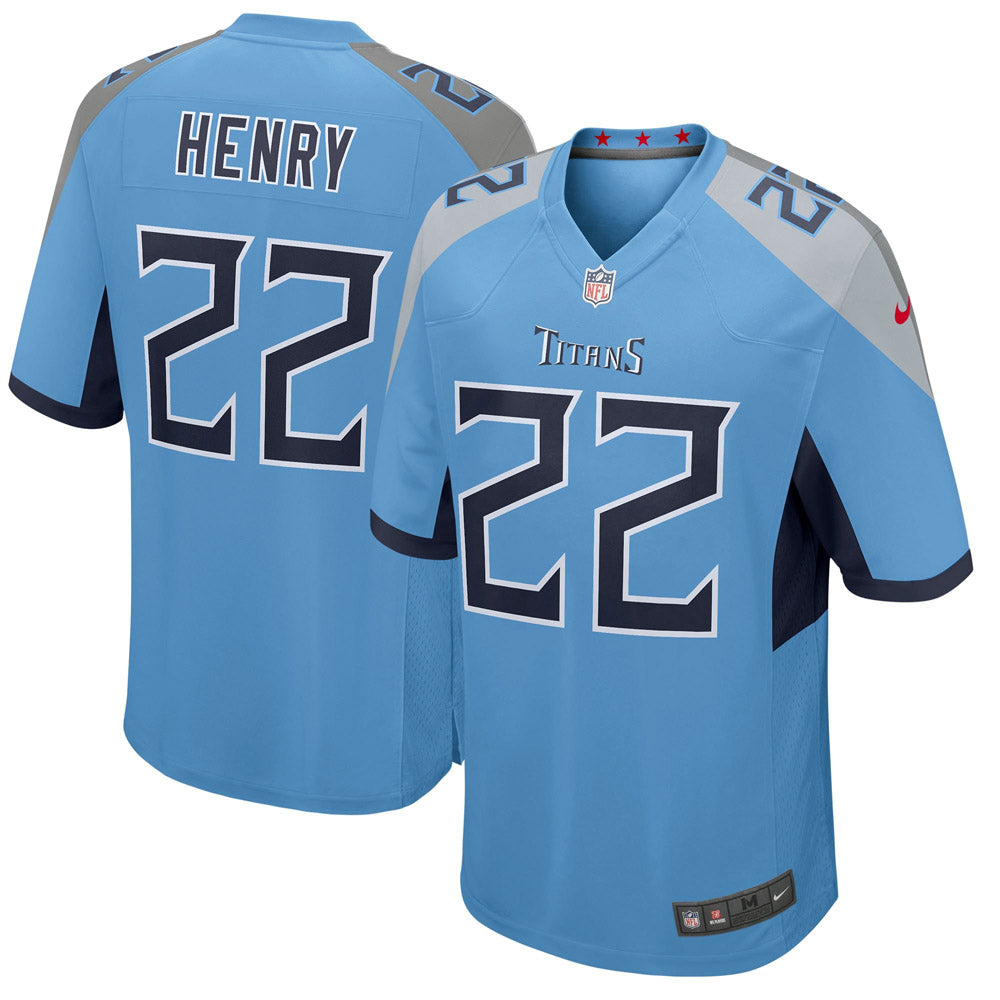 Youth Tennessee Titans Derrick Henry Game Jersey Light Blue